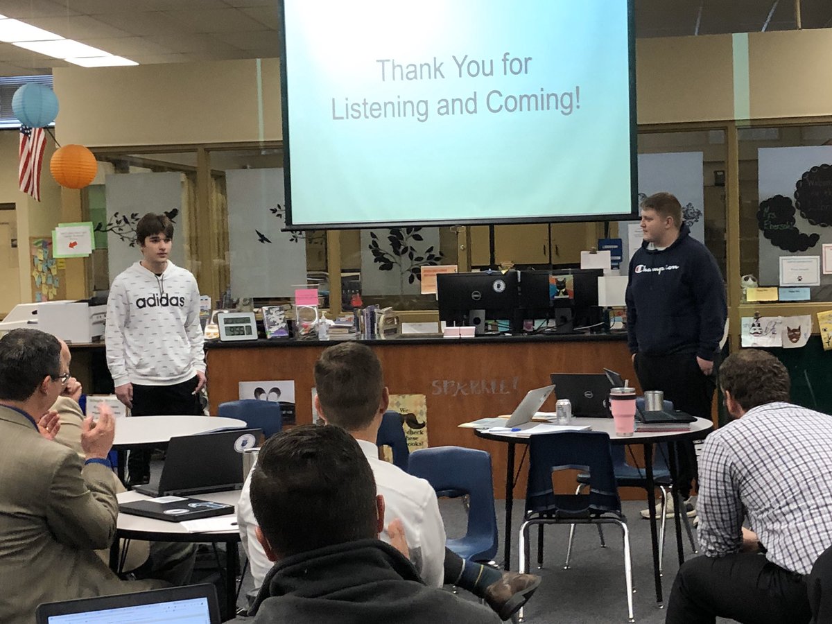 Students from Buerkle Middle School are engaged in creative problem-solving and community service through #HandNHand. Thanks for presenting your work to #msdr9 administrators! <a href="/buerklems/">Buerkle Middle School</a>