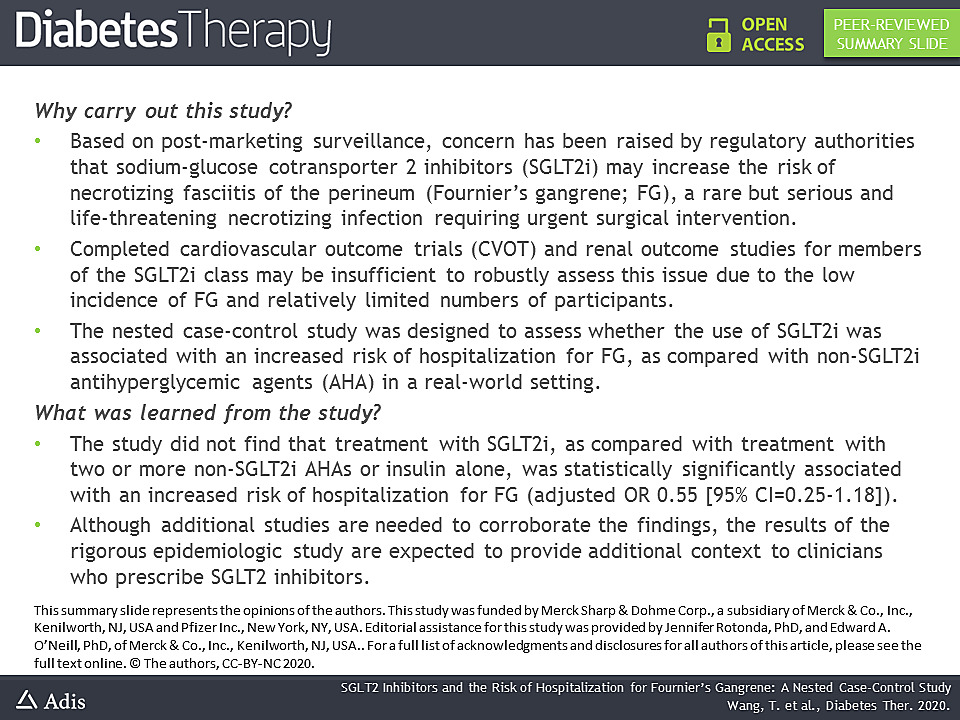 Diabetes_Ther's tweet photo. Now published: #SGLT2 Inhibitors and the Risk of Hospitalization for #Fournier’s #Gangrene: A Nested Case–Control Study https://t.co/fcvuZeQkjP #openaccess https://t.co/nMfmzNGoiK