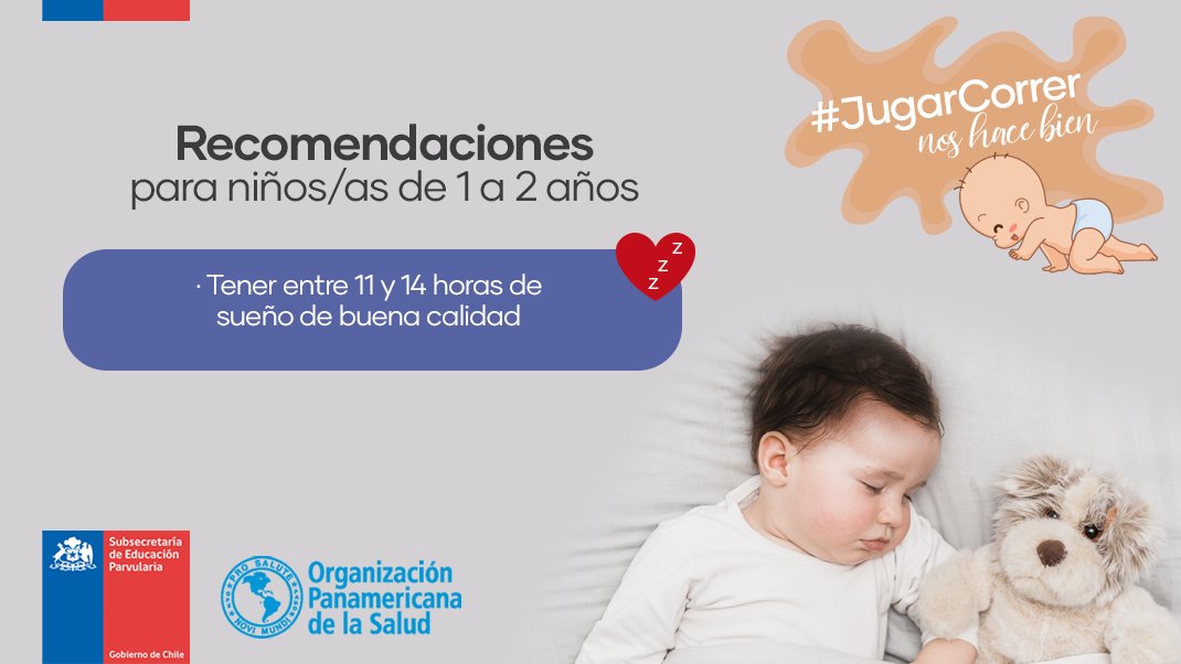 SubEducParv's tweet photo. ¿Sabías que somos un país con altos niveles de sedentarismo y obesidad infantil? Cambiemos esta realidad cuidando a nuestras niñas y niños de 1 a 2 años con estas recomendaciones de la @opsoms https://t.co/20D6xtEGZJ #JugarCorrerNosHaceBien #HoyEmpiezoAVivirSano.
@EligeVivirSano https://t.co/Jmz6tZH3iU