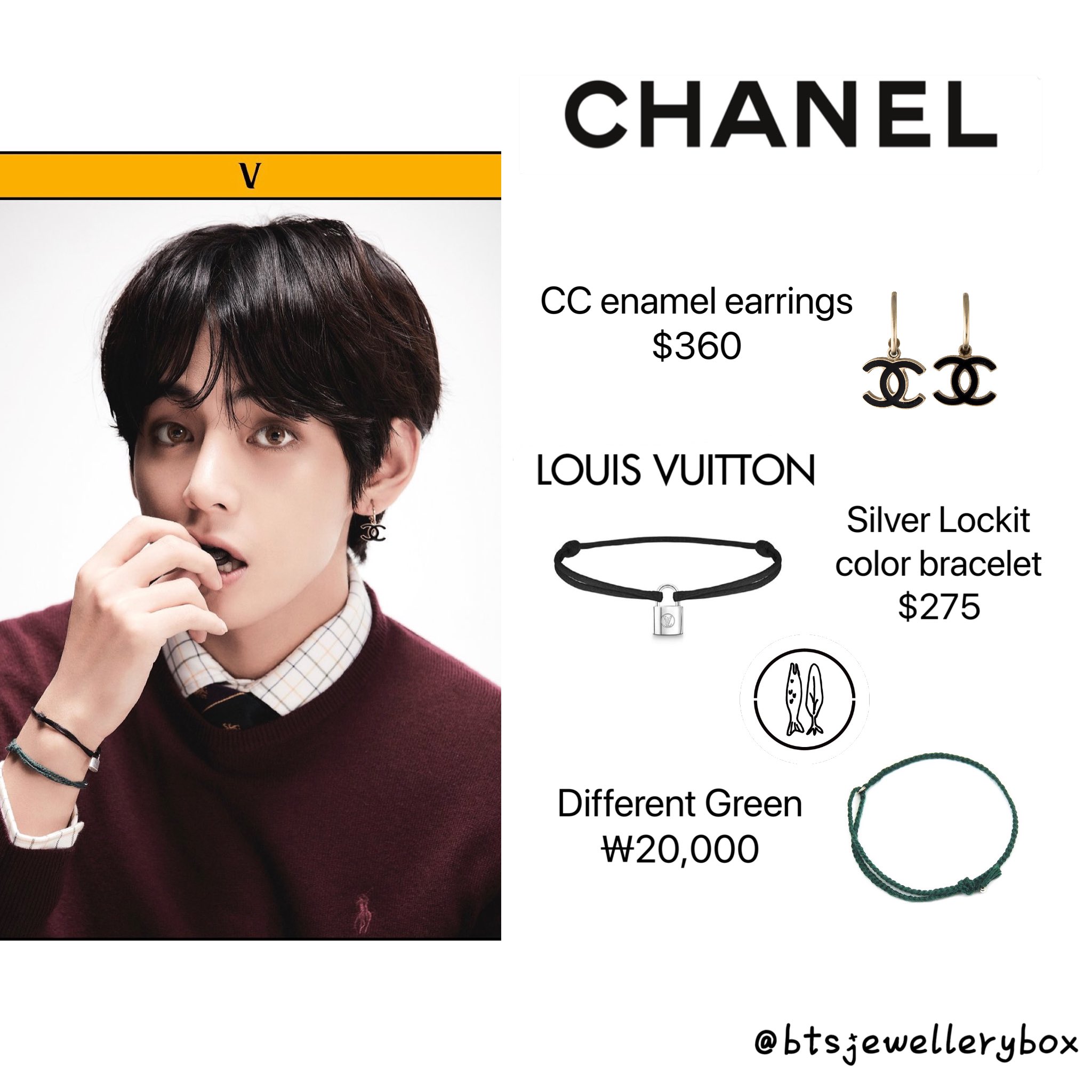 bts v wearing louis vuitton