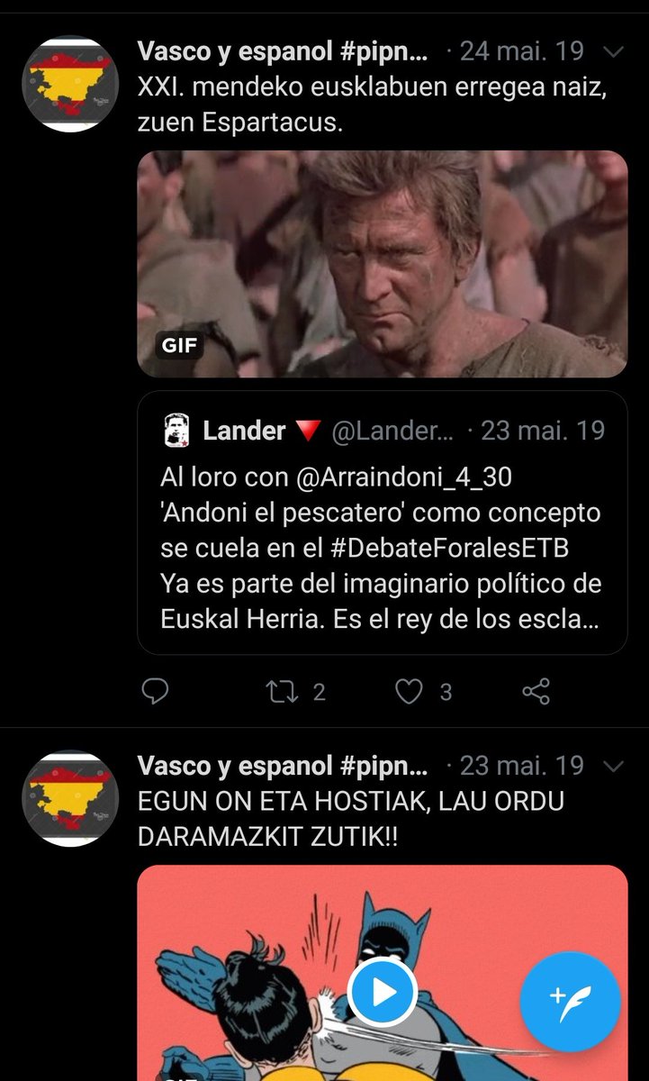 probatxoa's tweet photo. @GoizaldeL @TioMiel @bitoralonso @txerren Ba ez det ulertzen oso ondo zergatik... baina gogoratzen zeate Unai Rementeriak arrainsaltzailearen historia kontatu zuenean sortu zen kontua? Uste det hori dela, izena aldatuta. https://t.co/dfQXqr9fwX