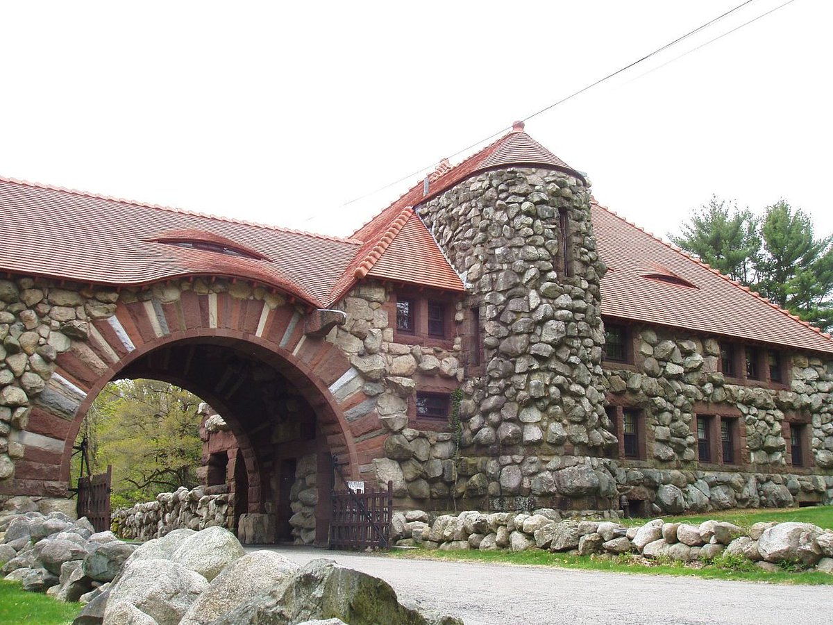 ...and four others, the Ames Free Library, the Oakes Ames Memorial Hall, the North Easton railway station and the Ames Gate Lodge.