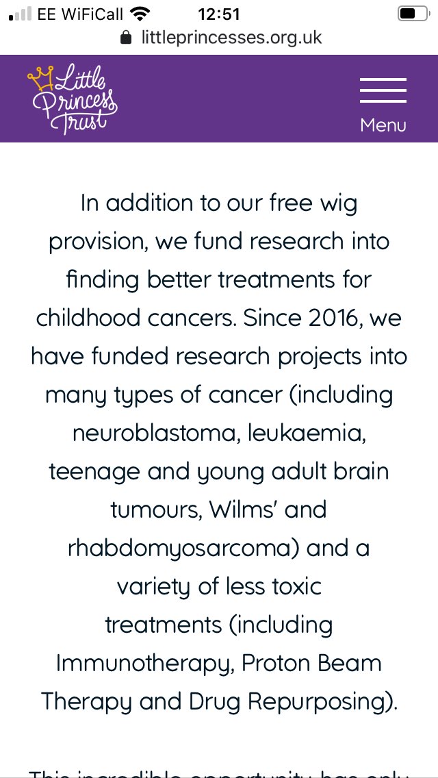 Our 12 year old is giving 16” of hair to #LittlePrincessTrust on 28/02.
She’s no hero, it will be hard, so any sponsors would be most welcomed to encourage her and support this amazing charity.
(RTs and quotes are free😊)
justgiving.com/Tilou-Knight