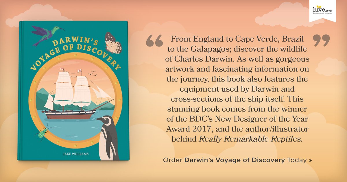 In celebration of #DarwinDay, discover Darwin's Voyage of Discovery by <a href="/jkwillustration/">Jake Williams</a>, featuring gorgeous artwork and fascinating information about the journey, equipment and ship.

Find out more and support an #indiebookshop while shopping online: hive.co.uk/Product/Jake-W…