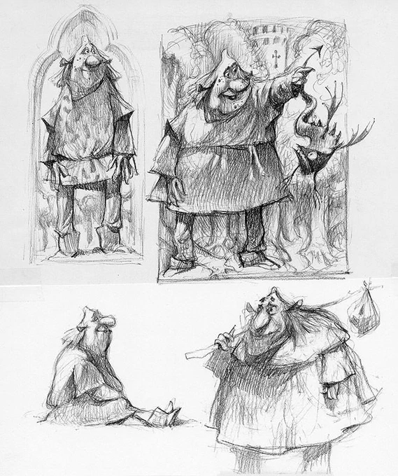Animation art from SHREK (2001). 
