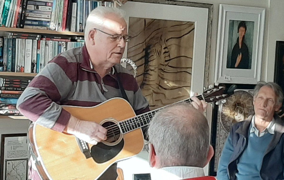 John Wrightson in the cafe this afternoon.