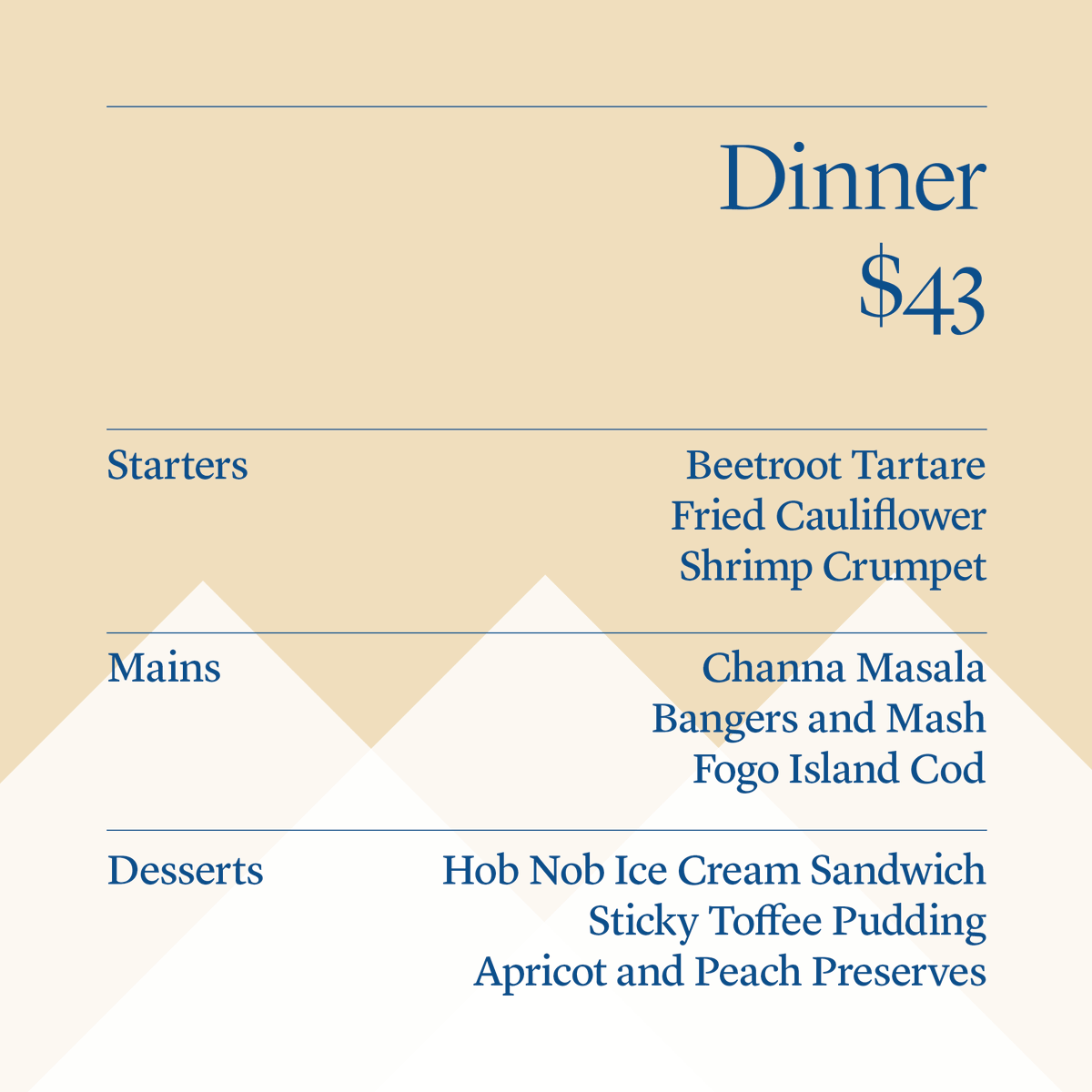 Tomorrow is the last day of Winterlicious! ⏰

3 lunch courses for $28, 3 dinner courses for $43. Scroll to see the menus 👉

Make the most of Toronto's winter food festival before it's-snow more ☃️(sorry, we only had one day left to fit in a winter pun...)

#winterlicious #yyz