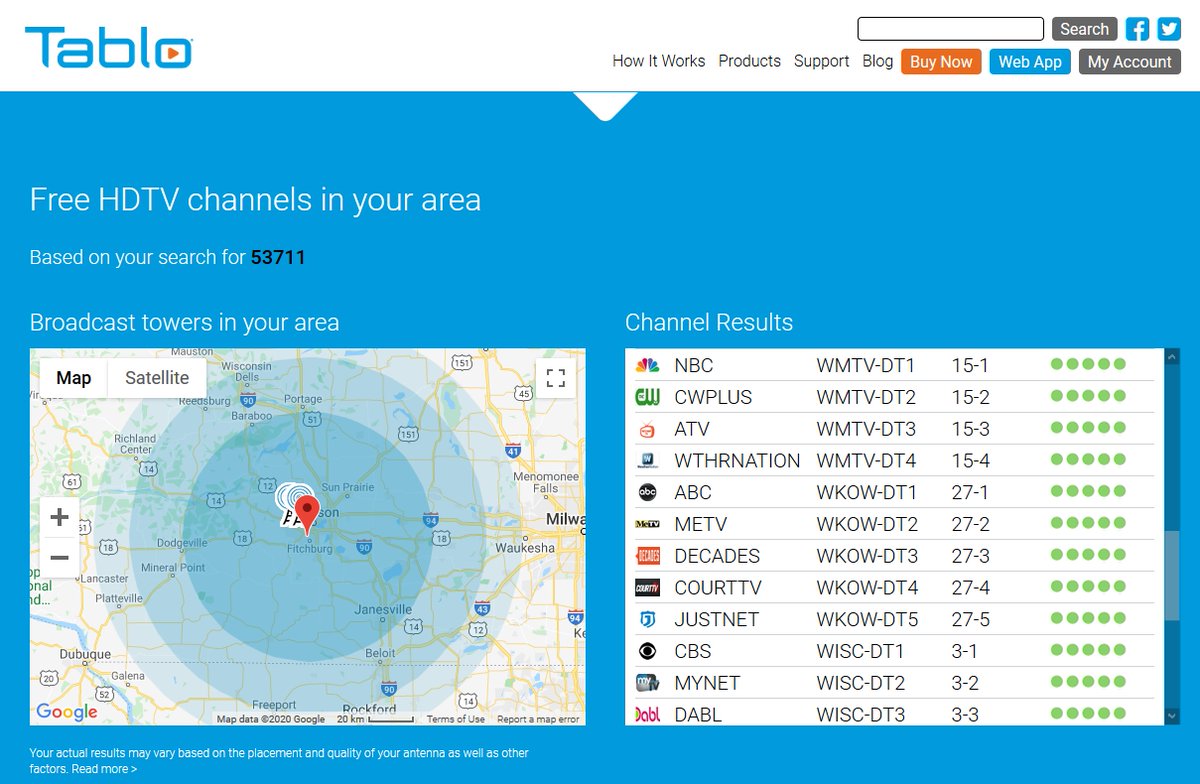 WMTVtech's tweet image. DVR manufacturer @TabloTV lets you see which over-the-air TV stations you could pick up for free with an appropriate antenna at your location:
tablotv.com/antennas-ota-r…