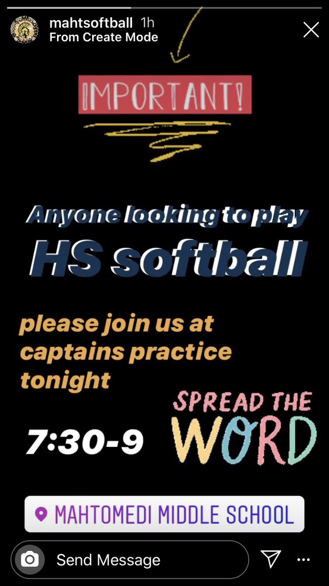 Follow our Instagram for more updates and fun pictures!! Also captains practice tonight from 7:30-9 at the middle school #HardWorkPaysOff