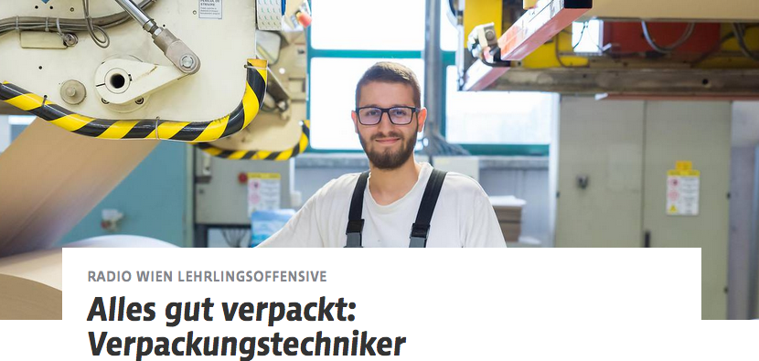 propak_at's tweet photo. Die #RadioWien Berufs- und #Ausbildungsoffensive stellt den Lehrberuf #Verpackungstechnik vor. Dazu Ronald #Fink von der Firma #DunapackPackaging. Alles gut verpackt: https://t.co/JS6p62e2zk #wellpappe #packaging https://t.co/G6iIXr1YSW