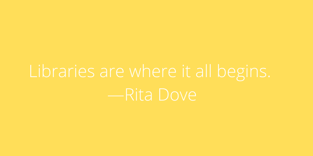 Some #WednesdayWisdom from the poet, Rita Dove 💙📚
