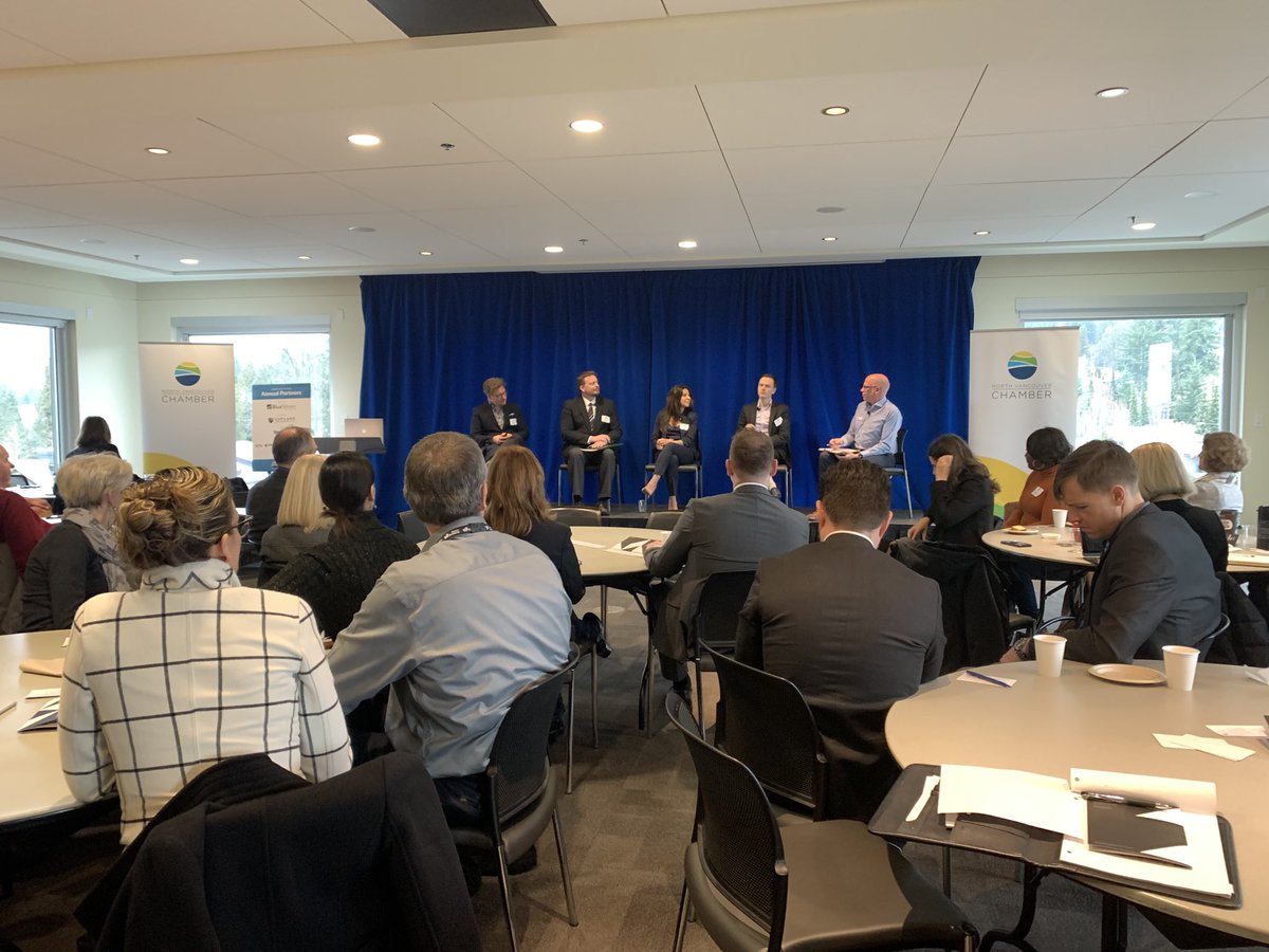UBC Professor Paul Kershaw kicked off stimulating discussion at NVan Chamber’s “Building It Right” Forum re challenges of dealing with need for affordable housing and providing effective transportation options. ⁦<a href="/CityOfNorthVan/">City of North Vancouver</a>⁩ ⁦<a href="/nvchamber/">NV Chamber</a>⁩