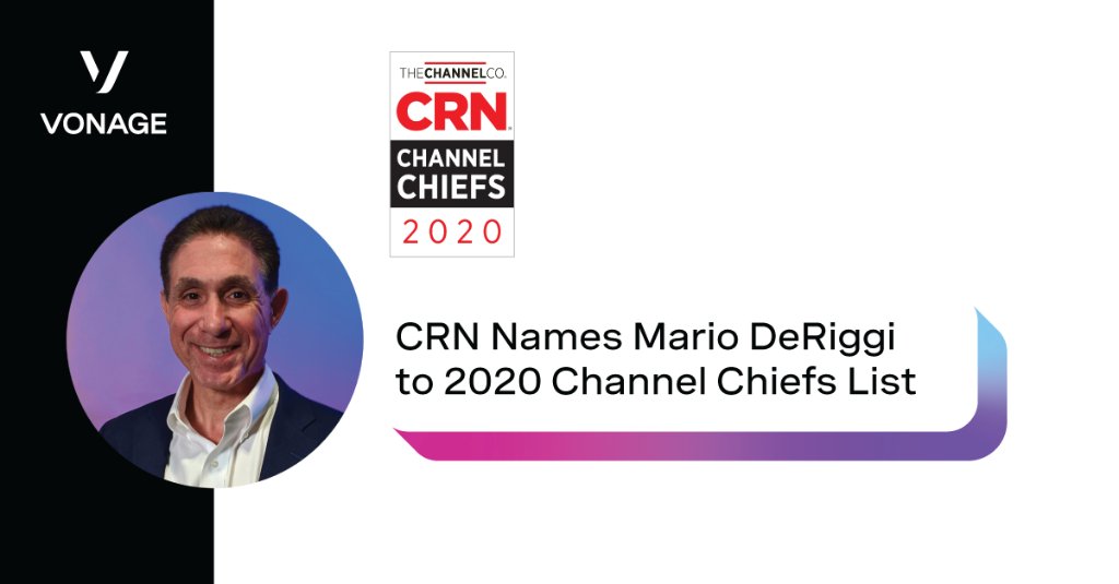 Congratulations to Mario DeRiggi for continually demonstrating exemplary leadership, influence, innovation and growth for the #IT channel. bit.ly/2uxKJQu <a href="/CRN/">CRN</a> #UC #cloudcomms