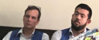 republicagt's tweet photo. #Tribunales I Delegados de la #ONU asisten a la audiencia de etapa intermedia del caso #CarlosVielmann. Se desconocen los motivos de su presencia porque no dan declaraciones a los medios de comunicación. @MPguatemala @ONU_es https://t.co/RCoSiTlbGE