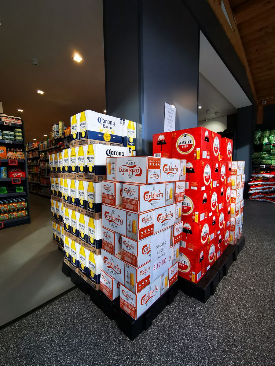 cynigion yn ystod y chwe gwlad
🏉🏆🍻
offers during the six nations 
🏉🏆🍻
£10.00 - AMSTEL BIER 12 x 330ml 
£12.00 - CARLSBERG EXPORT 10 X 440ml 
£12.99 - ESTRELLA 12 x 330ml 
£12.00 - CORONA 10 X 330ml 
£12.99 - CARLSBERG 18 X 440ml 
£10.99 - BUDWEISER 15 X 330ml