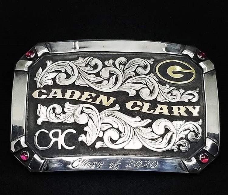 clarycustoms1's tweet image. Custom class buckle, gold, sterling silver and ruby stones #customsilver #art #handmade #handengraved #polished #ClassOf2020