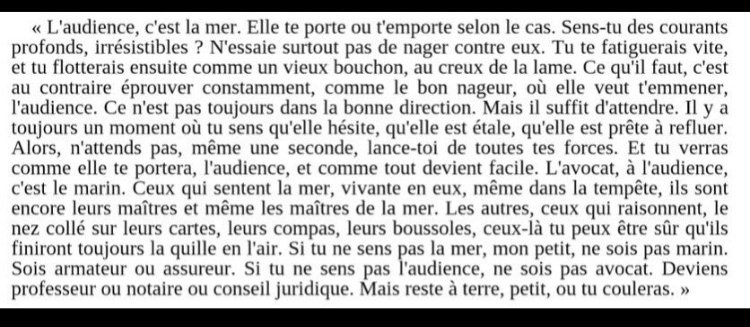 Grâce à notre confraternité voici le texte de Badinter plaidé par votre bien dévouée