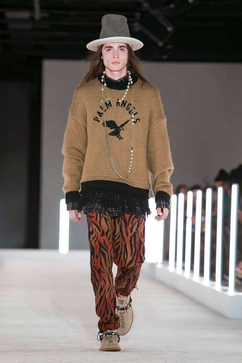NewYorkModels's tweet image. PALM ANGELS 🦅 Southwestern style at @nyfw with #DakotaMartinez and #JolandNovaj for Palm Angels 🇺🇸 #NYMMMen