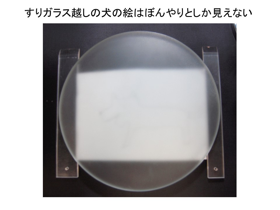みついだいすけ 化粧品開発者2 0 昨日ツイートしたすりガラスの画像を再びご覧ください ソフトフォーカス効果の説明のためこの画像を例として使います すりガラスは表面を凸凹に加工し曇らせて向こう側を見えなくしてます 当然 すりガラス越しの犬の絵 みついだいすけ 化粧品開発者2 0 昨日ツイートしたすりガラスの画像を再びご覧ください ソフトフォーカス効果の説明のためこの画像を例として使います すりガラスは表面を凸凹に加工し曇らせて向こう側を見えなくしてます 当然 すりガラス越しの犬の絵