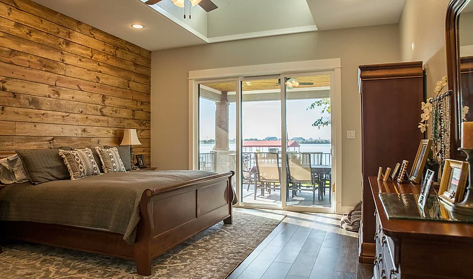 Using wood detailing on your walls can help take your master bedroom to the next level just like this!!!
sheltondfw.com

#builder #builders #dfw #texas #FortWorth #custom #bed #bedroom #style #luxury #wood #detail #design