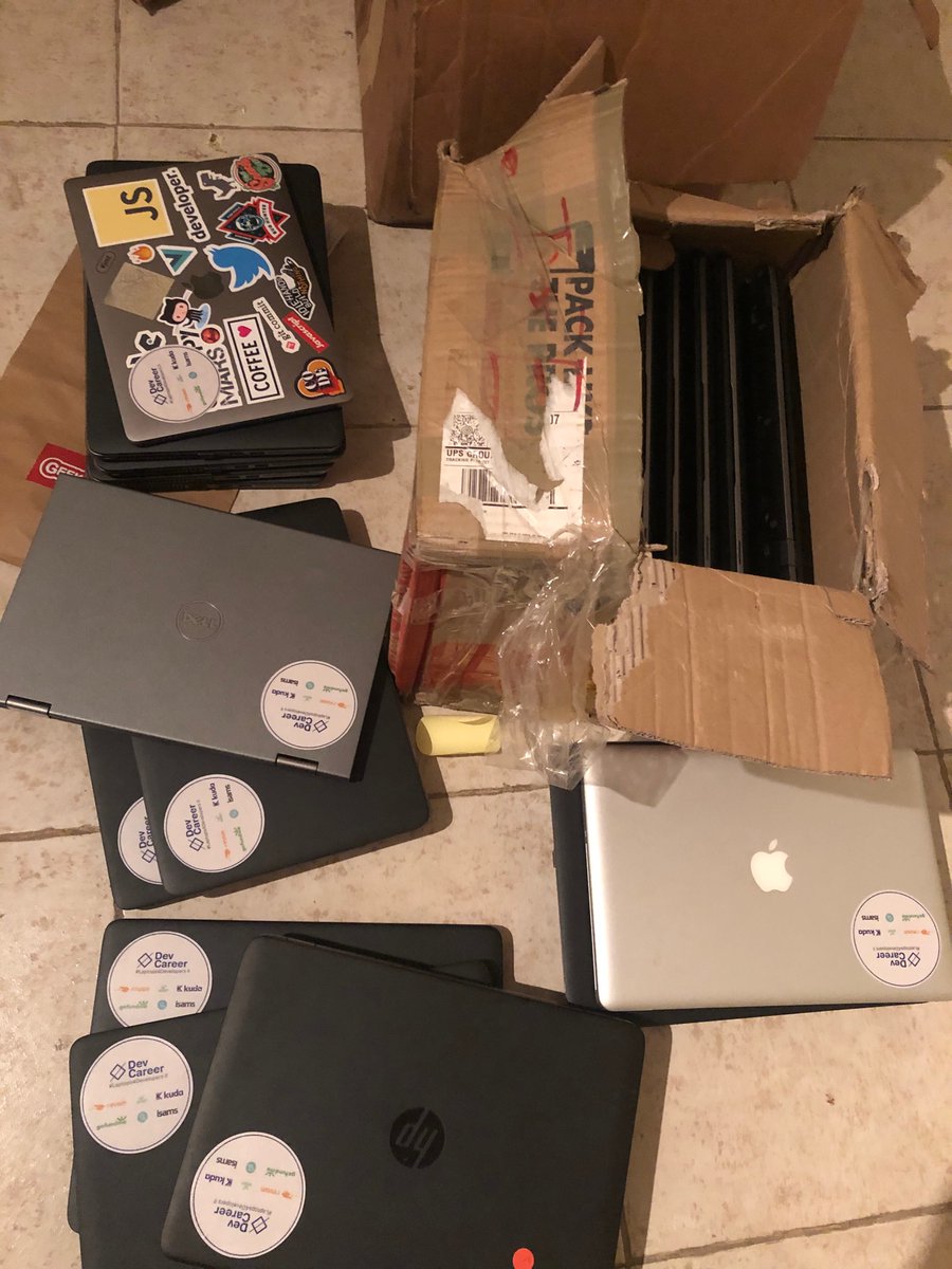 dev_careers's tweet photo. Thanks for the support @tlakomy we’re making sure to get all the laptops we have on ground at various states already in preparation of our second cohort.  
We will be supporting 50 newbies with resources to start their coding career.

You can donate to our Gofundme or a laptop. https://t.co/8SWAFZZ458