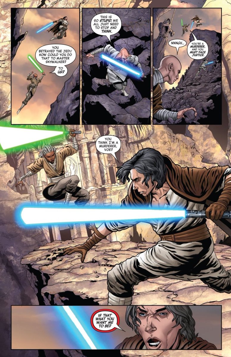 The Rise of Kylo Ren Comic #3:To no one's surprise the other students attacked Ben