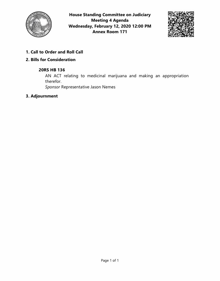kyhousedems's tweet image. In the House Judiciary meeting during a discussion of HB 136 members hear from medical experts and patients on how to craft an effective medical cannabis program #kyga20