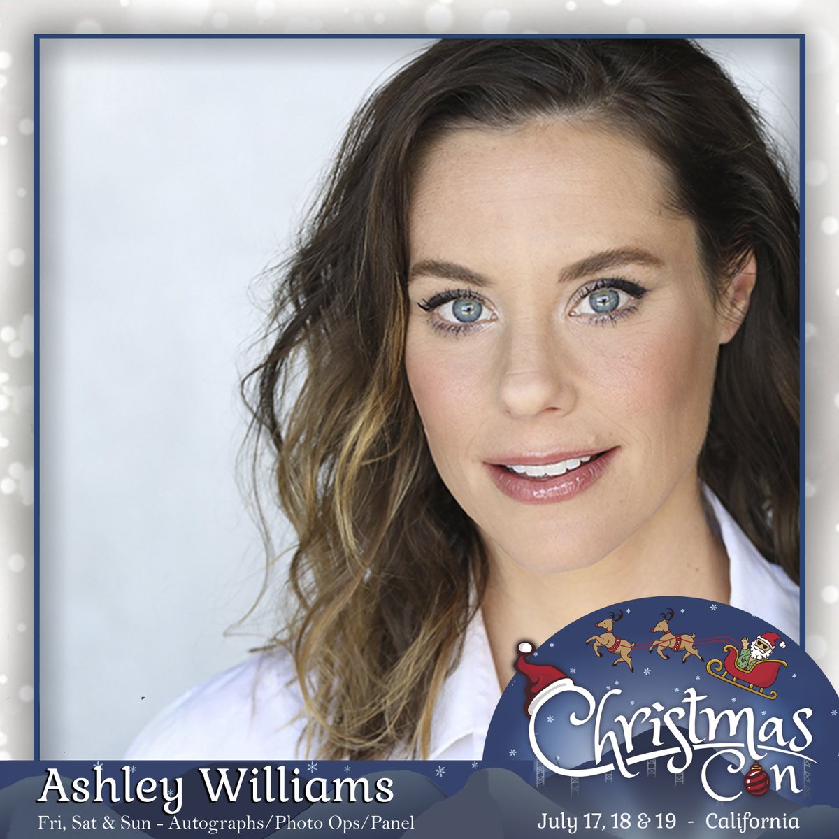 ⁣☃️ Back to capture your holiday hearts, welcome the lovely @imthesmash to #ChristmasCon2020CA!⠀

👉 Ashley will be joining us  (July 17, 18 &amp; 19) for Autographs, Selfies and Professional Photo Ops!

🎟️ 📸 Get your tickets and Photo Ops now! #LINKINBIO