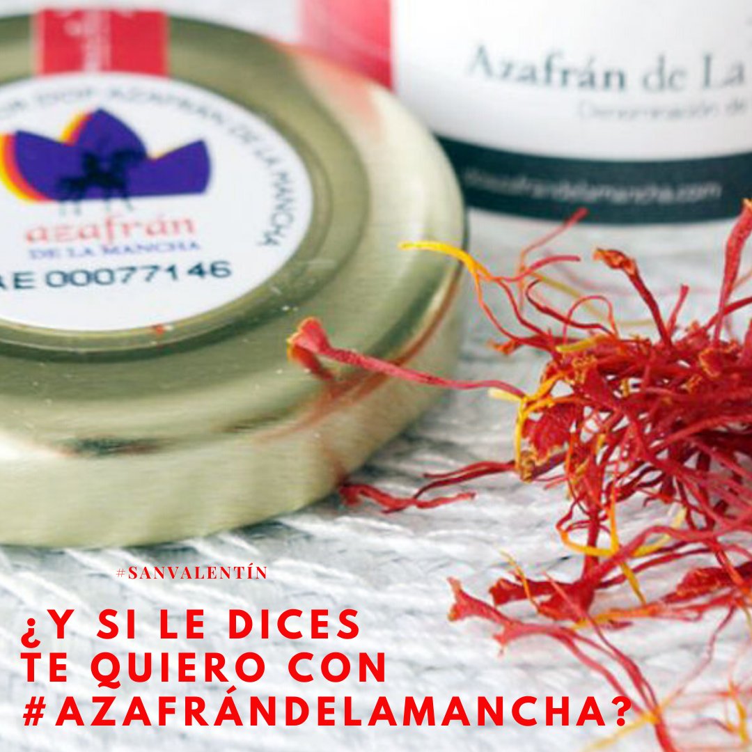 DOPAzafran's tweet photo. ❤️🧡💛💚💙💜#SanValentín ¿Y si se lo dices con #AzafrandeLaMancha DOP? #azafran #lamancha #denominaciondeorigen #sellodecalidad 
#saffron #saffronlovers #gourmetexperience #gourmet #food #foodie #foodlove #foodexperience #foodporn #originalpresent #regaloparasanvalentín https://t.co/0Kv9LEihrn