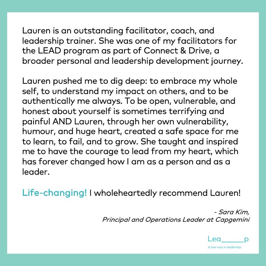 lea_pleadership's tweet photo. 🤩 Wonderful feedback for our managing partner, Lauren! https://t.co/ky0NM6f9KA