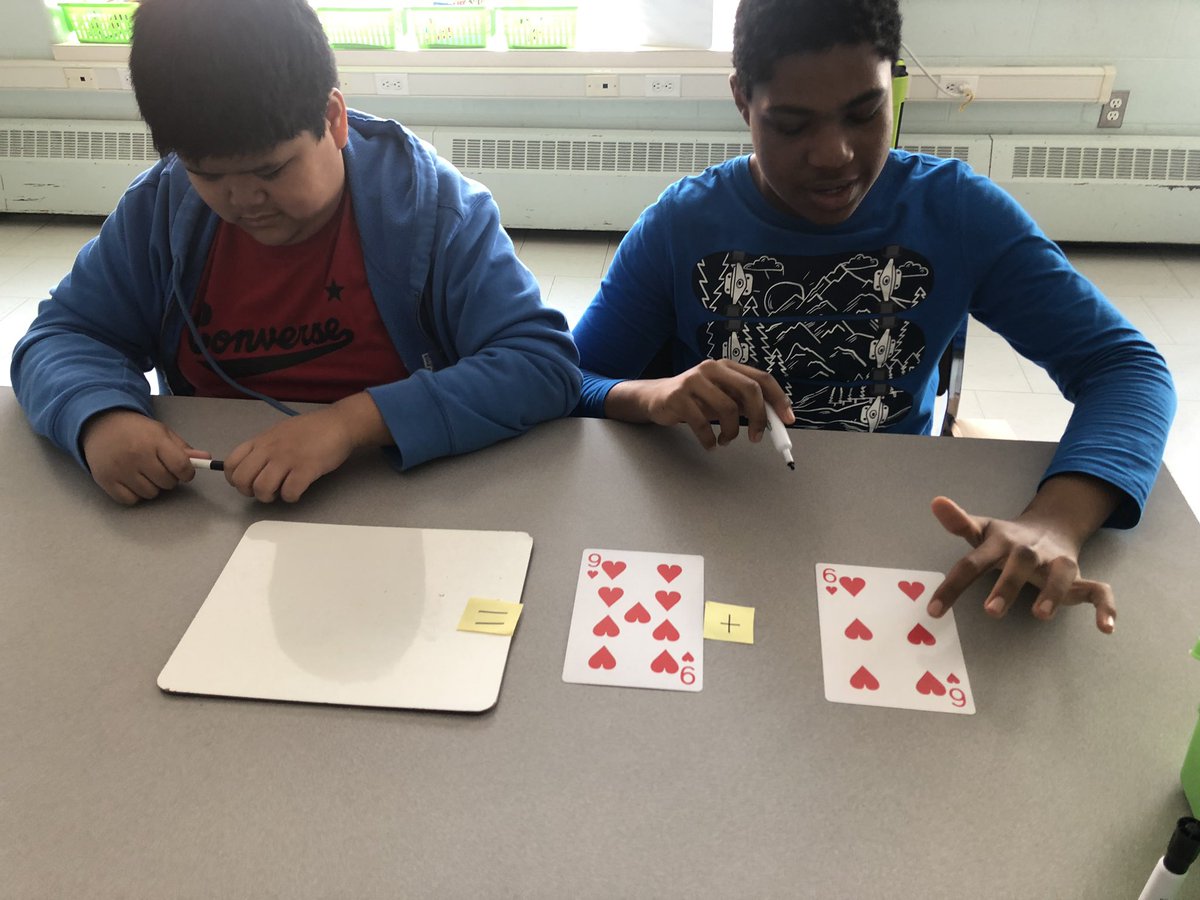 Mrs_James5's tweet image. Addition using playing cards 😎 #coolmath