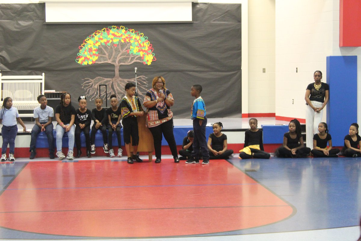 Grant students showed that they are "Black History" by performing at the Black History program. #LearningLeading #WeareMCPSS