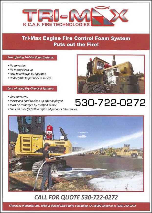 TriMaxCAFS's tweet image. Tri-Max™ Fire Suppression Technologies
trimax.us  530-722-0272
Family of Products - Engine Fire Control (ECAFS), 30 Series Cold CAFS and Super-CAF 60-120-200 Foam Fire Suppression Systems
#reddingca #firesuppression #firefighting #firesafety