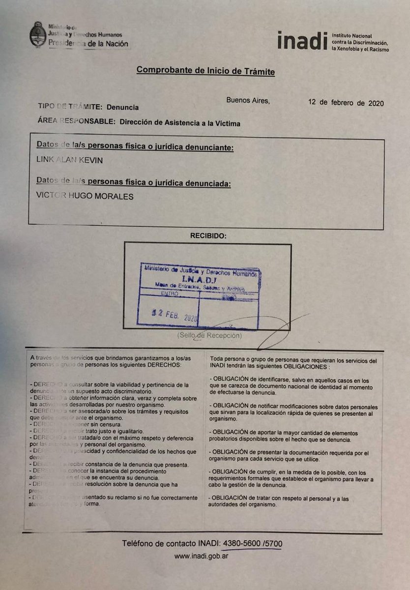 alanlinkauf's tweet photo. Hace instantes denuncié junto al equipo legal de @mejorar_arg a @VHMok en el @inadi por sus dichos antisemitas donde nos trata de “tramposos” a la comunidad judía refiriéndose al entierro del fiscal Nisman. https://t.co/DUJx6up8rZ