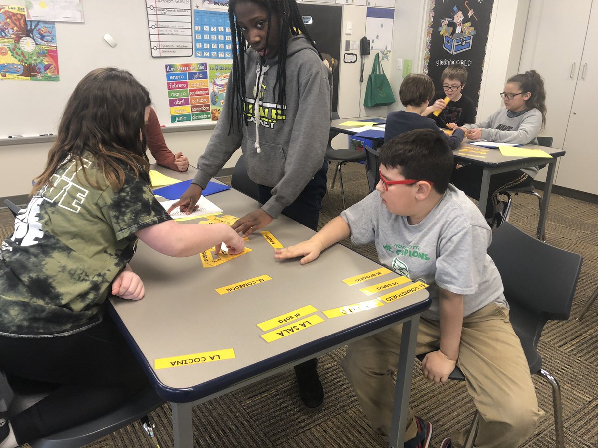 SpiceySpanish's tweet photo. Learning about La Casa in Spanish.  #trailblazeon https://t.co/m4LVLOkpCJ
