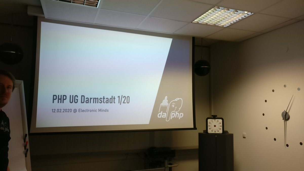 Endlich eine PHPUG direkt vor der Haustür. Gleich gehts los mit der ersten @da_php!