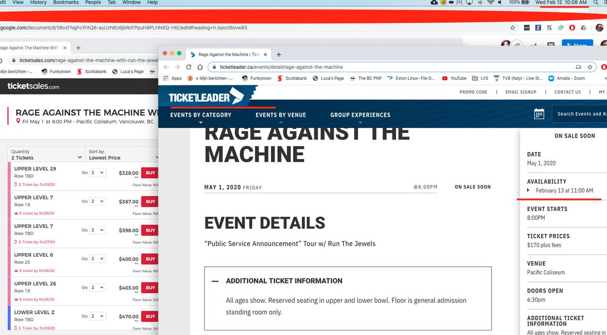 Lucariello74's tweet photo. heads up #RageAgainstTheMachine #ticketleader is selling your tickets on secondary ticketing instead to sell directly to the people in #Canada.
This is illegal in many countries and the first victim are your fan!
https://t.co/oOXQrbwEuC then you, 90% goes in other pockets https://t.co/Kptky6HhDC