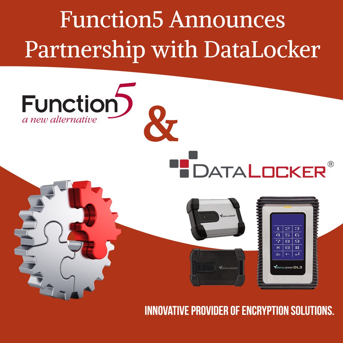 F5Technology's tweet image. Function5 is excited to announce our new partnership with DataLocker. See all of our partners at: f5technology.com/products/partn… #function5 #datalocker #encryptionsolutions