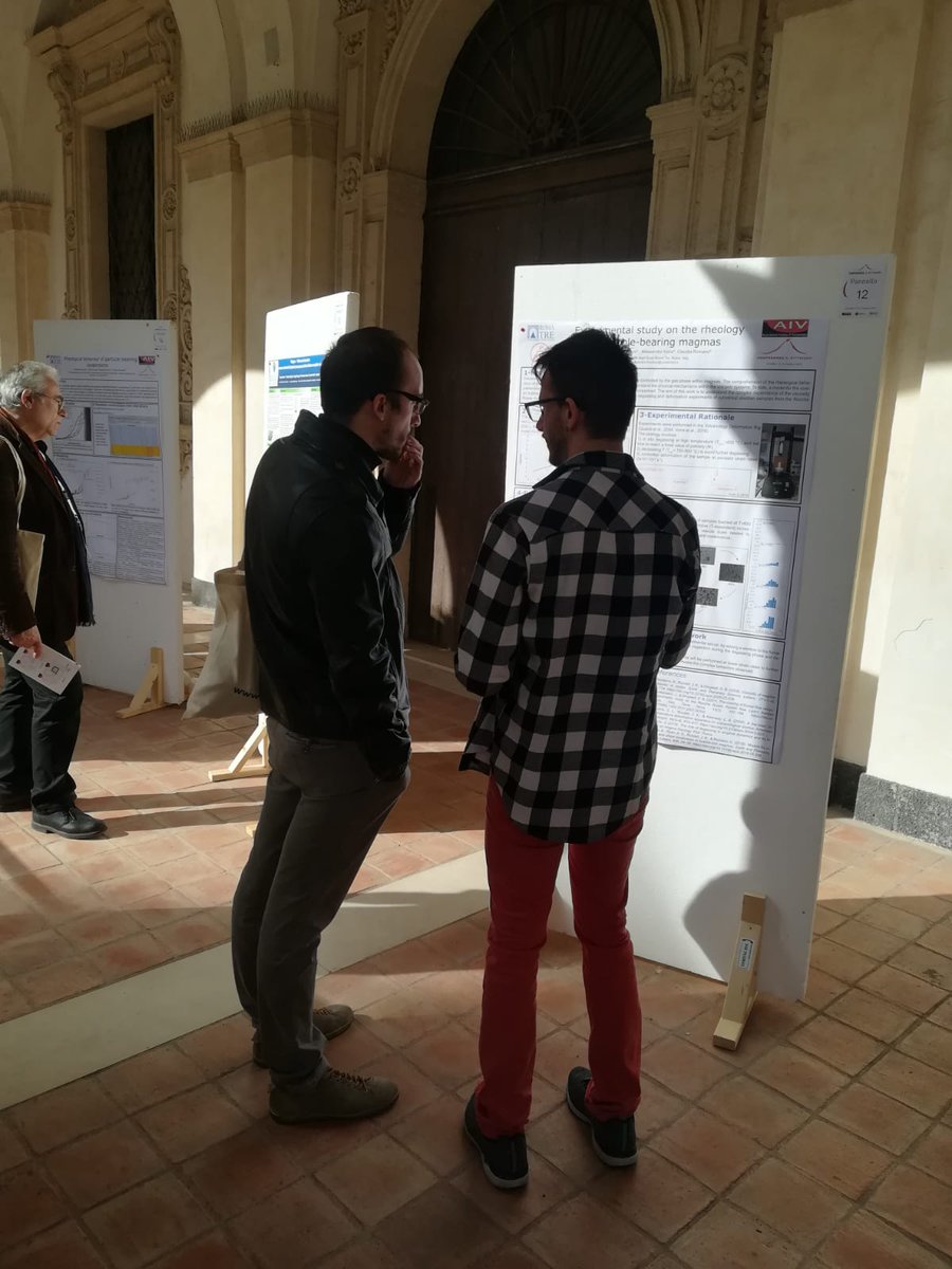 EVPLab_RomaTre's tweet photo. Quite hard not to enjoy such a sunny poster room! Some of our guys had a busy day today, interacting with colleagues from around Italy and talking about #volcanoes in the beautiful set of #Catania for the #rittmann conference https://t.co/WN6gTSGCF1