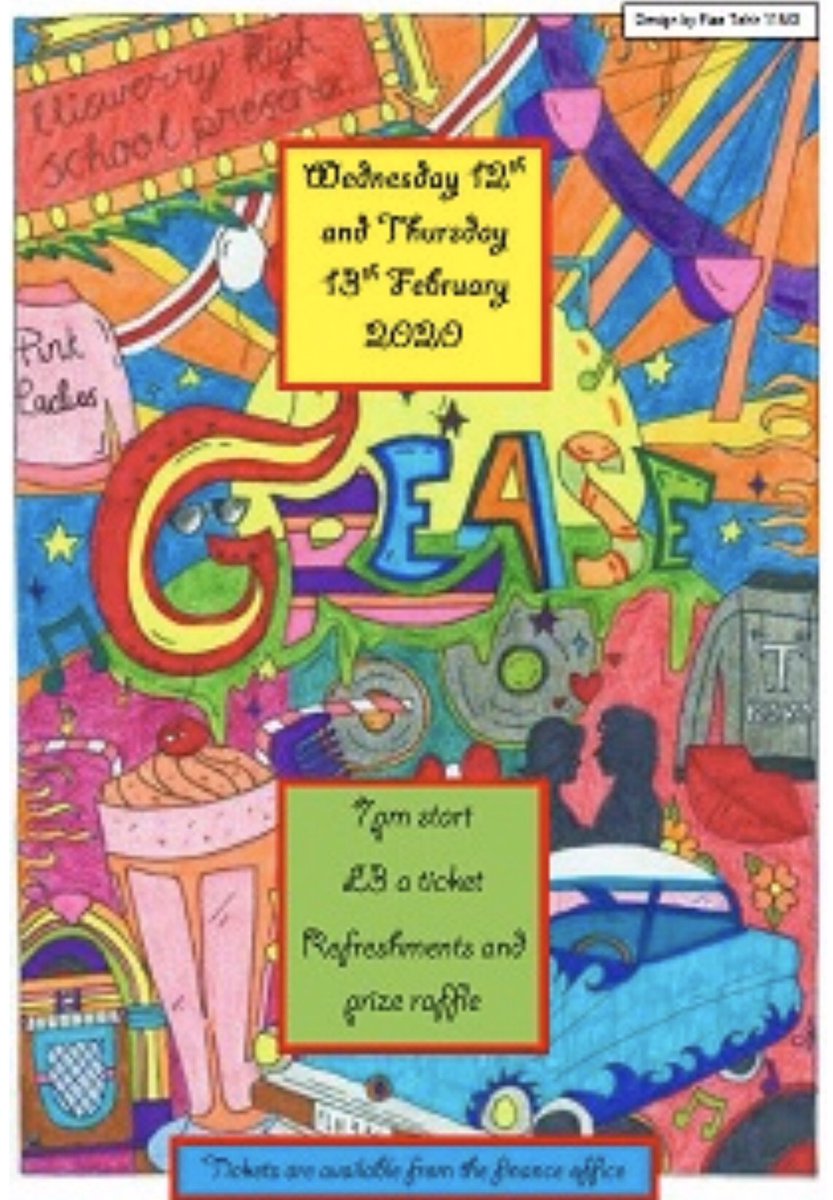 LliswerryHigh's tweet photo. It’s not too late....come and watch our school production of Grease tonight.  You will be in awe of the determination and resilience our learners (and teachers) have used to fulfil their ambitions tonight.  #gogreaselightning. Tickets available on the door! https://t.co/SmbluukENt