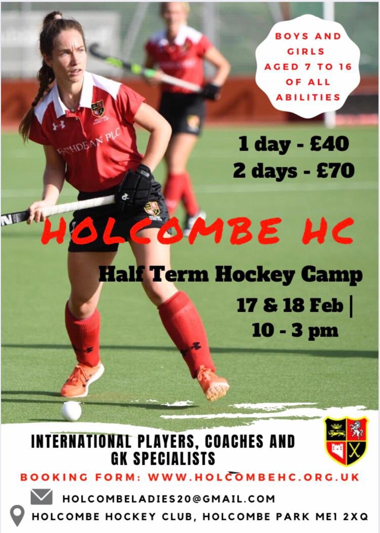 Coach Announcement 🙌🙌🙌
Fresh back from NZ and Aus with <a href="/GBHockey/">Great Britain Hockey</a> <a href="/___CharlotteW/">CharlotteWatson</a> 🇬🇧🏴󠁧󠁢󠁳󠁣󠁴󠁿will be at the <a href="/holcsladies1s/">Holcombe Ladies 1s</a> camp on Tuesday in just under a week. Must book in advance, details below👇 #sheshootsshesometimesscores