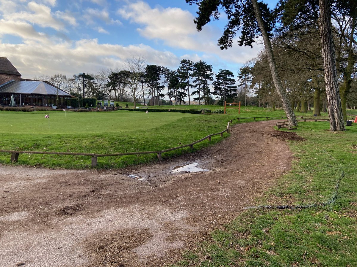 AntonHardy123's tweet photo. Another quality project by JC Surfacing ltd.  The installation of golf buggy paths and walkways for Oakmere Park Golf Club @info_cooke https://t.co/NGlk3bGUGs