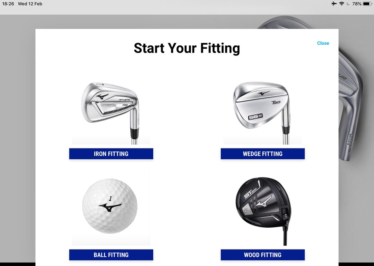 mizuno fitting app