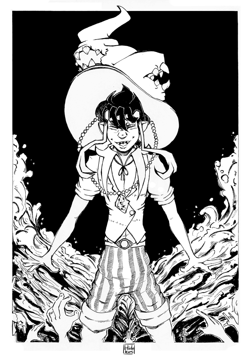 ArtCuriosities's tweet photo. Our second print: Memento Mori, doing his shenanigans on the graveyard, raising the dead to Hard Rock Hallelujah.
#inkart #inking #raisedead #necromancer #dnd #owncharacter #mementomori #wizard #spells #dungeonsanddragons #fantasy #magic #oc #TraditionalArt https://t.co/YfS0yKVyfT