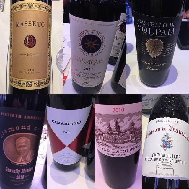 Catando andamos Tasting: Joyas de #Italia y #Francia #Masseto #Sassicaia #CastellodiVolpaia #DiamondCreek #CaMarcanda #CosdeEstournel #ChateaudeBeaucatel #NYSommeliers #Wines #Vinos #WineTasting #Vins #CatadeVinos #NYSommeliers #WineBlogger #Vinefilos #NYSommeliers 🍷🍇😍🍷🍇😍🍷