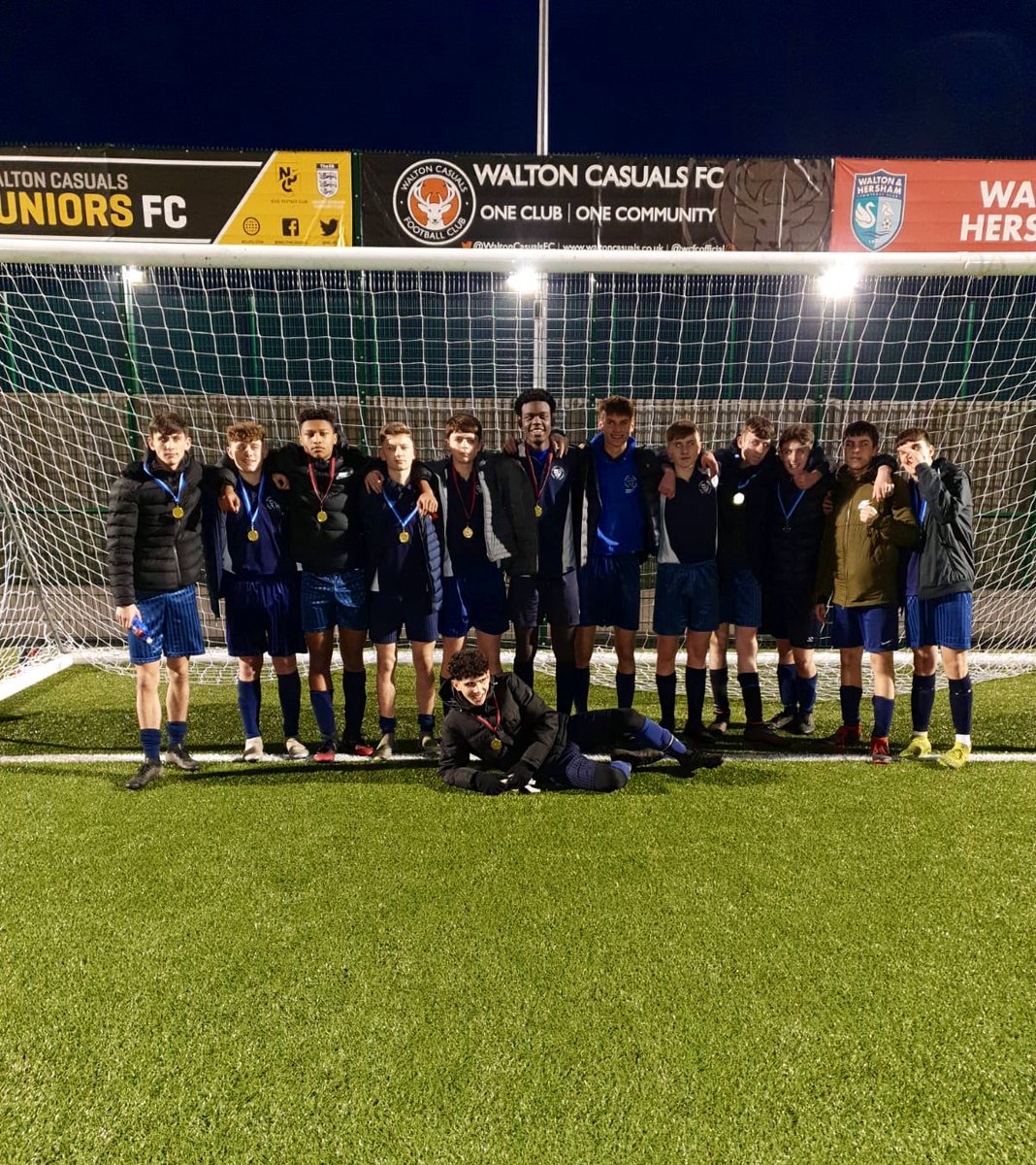 What great dedication by our Yr11’s... District Cup Winners having come back from 1-0 down to win 5-2!!! Well done to goal scores Tom, Sam &amp; hatrick hero Charlie!! Trophy number 29 and counting... 🙌🏻 🏆🏅⚽️ <a href="/MagnaCartaSch/">Magna Carta School</a> @tmcsjanzan @TimSmithCEO
