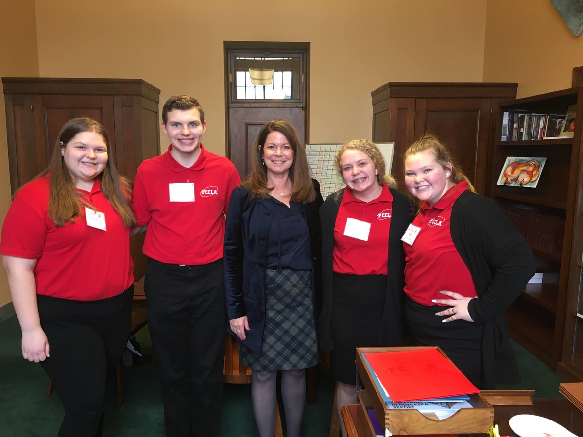 FCCLA Week Part 2:  Members having the opportunity to learn about careers and legislation related to FACS, and not to mention meeting Senator Geist and Governor Pete Ricketts!