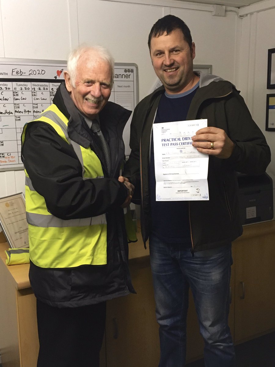 pandgtraining's tweet photo. Huge congratulations to Tommy on your very well deserved C+E pass!!!🚛 It’s been a pleasure helping you achieve your goal &amp; on behalf of all the P&amp;G team, we wish you the very best of luck in your future driving career!👍 #AnotherHappyTrucker #LGVTraining #DriverTraining https://t.co/IdjVLM6TZH