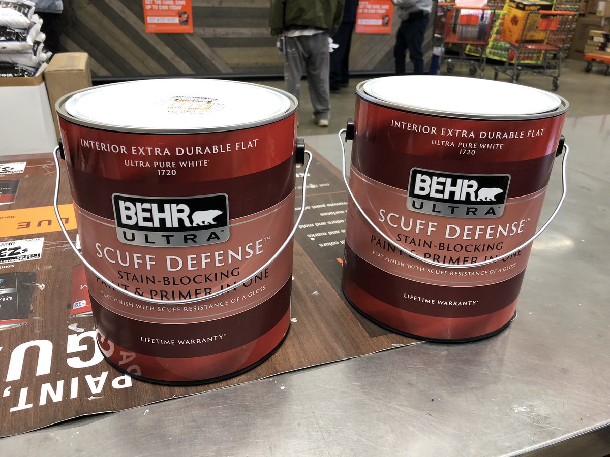 2 gallons of #Behr #ScuffDefense out at #3816 bringing their total to 17 for the week. Is 30+ possible?