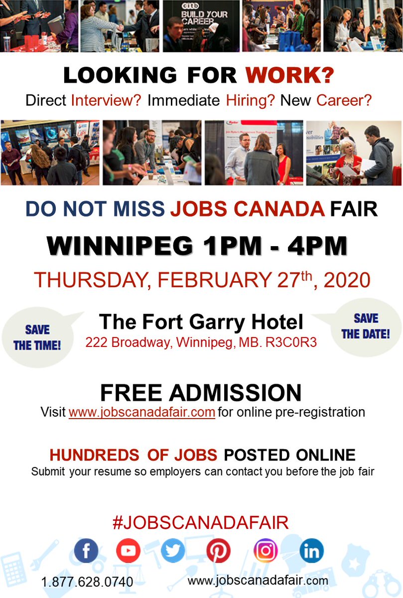 QuickTransfer's tweet image. Need a job at a great company with solid benefits &amp;amp; competitive pay? Check out our booth at the Winnipeg Job Fair on Thu, Feb 27 at the Fort Garry Hotel.

#jobscanadafair
#winnipegjobs